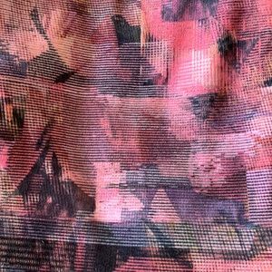Lululemon Pink & Gray Abstract Wrap Shawl Scarf